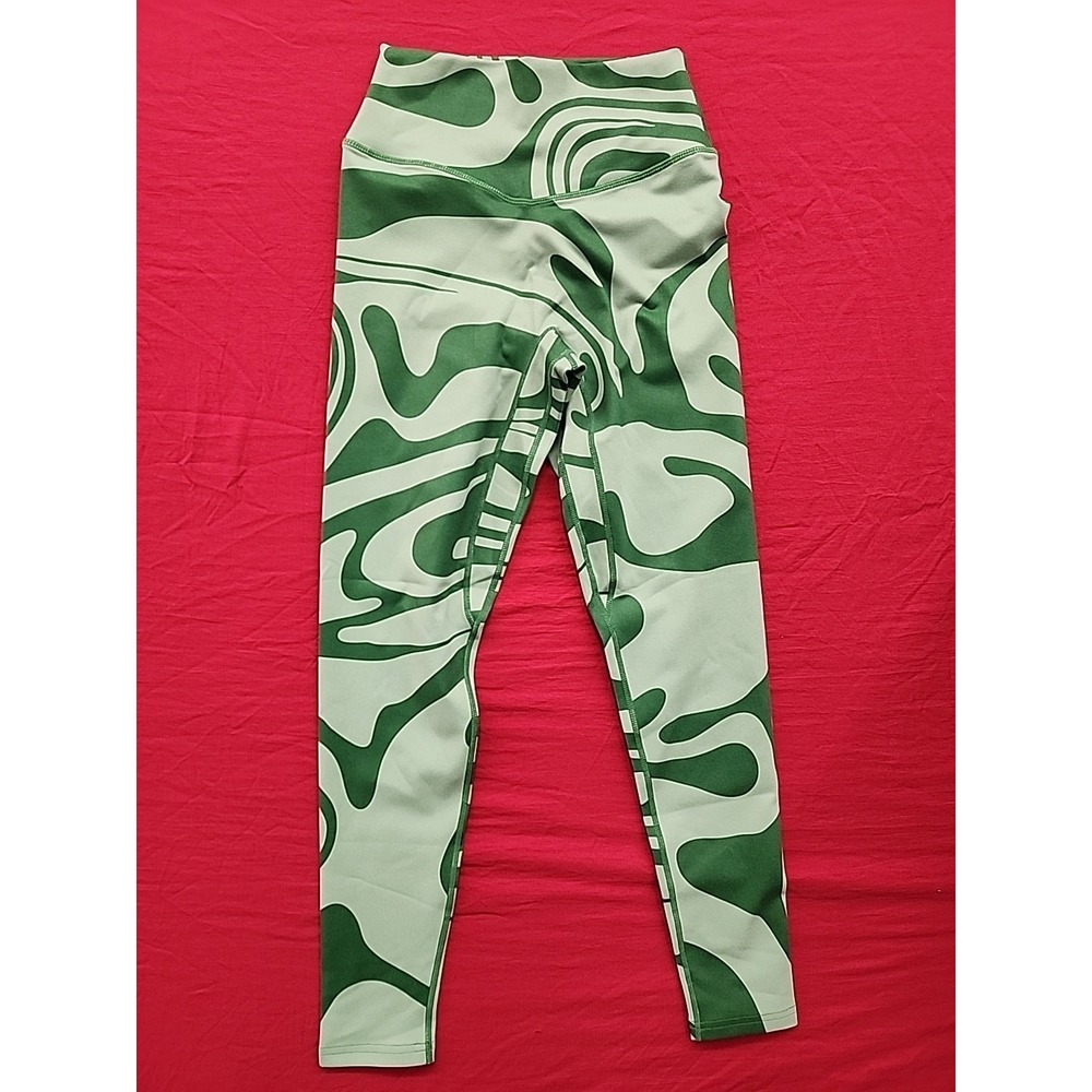 VITALITY X COSMOPOLITAN The Storm Leggings Women's Medium Patterned Green Gym